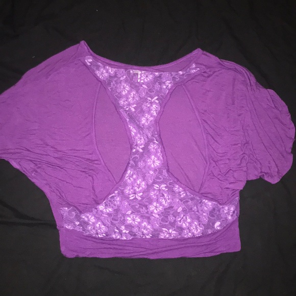Back Cutout Flowy Shirt - Picture 1 of 2